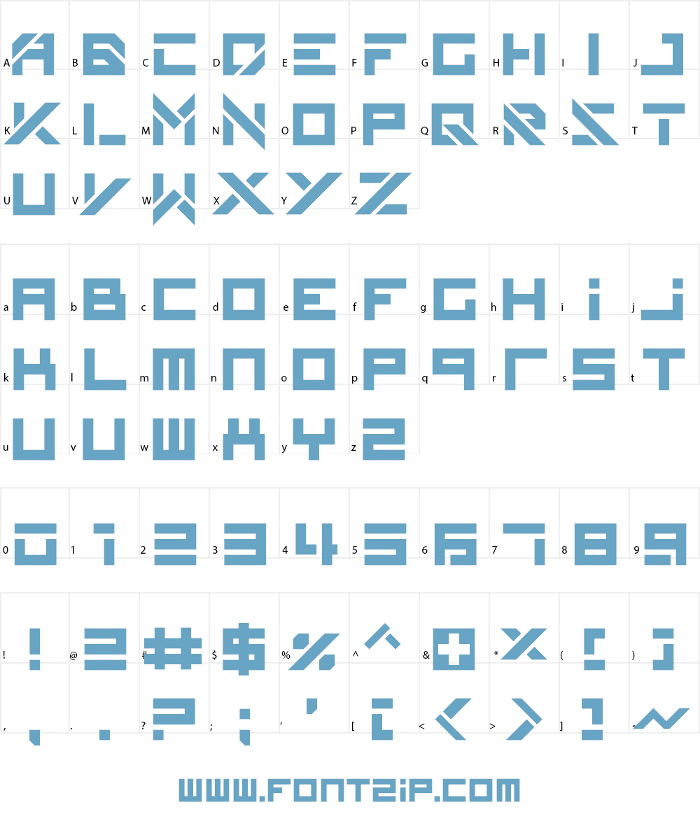 Filthy Bassline Font Character